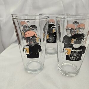 "Geeks Who Drink" Pint Glass, Obey Your Quizmaster Trivia Competition, Set of 5